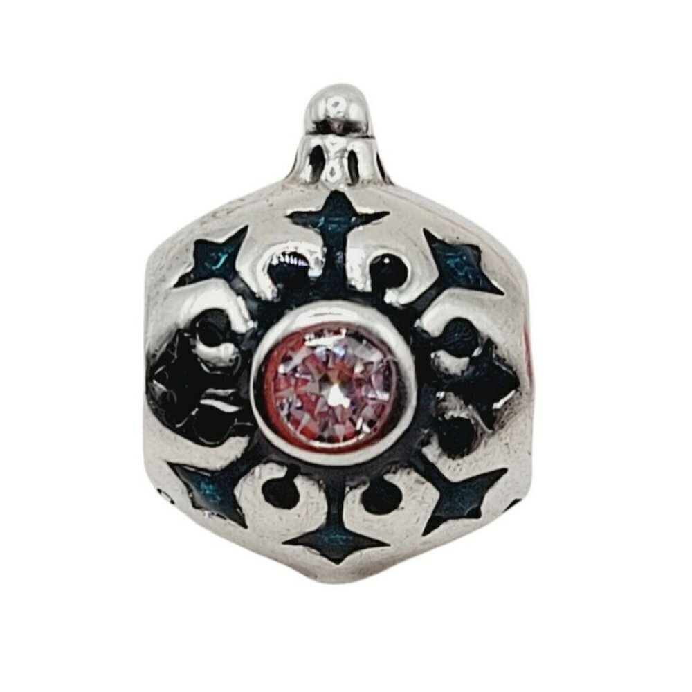 Chamilia Swarovski Ltd Edition Snowflake Ornament Charm 2009 925 Sterling Silver